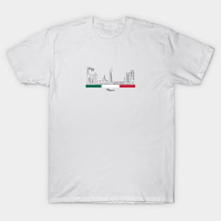 Doha Skyline - Qatar 2022 - Mexico T-Shirt